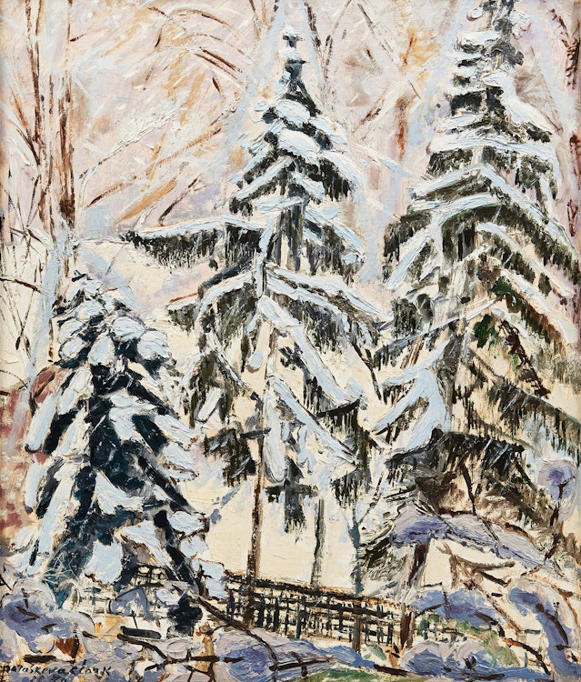Artwork by Paraskeva Plistik Clark, Forest in Winter