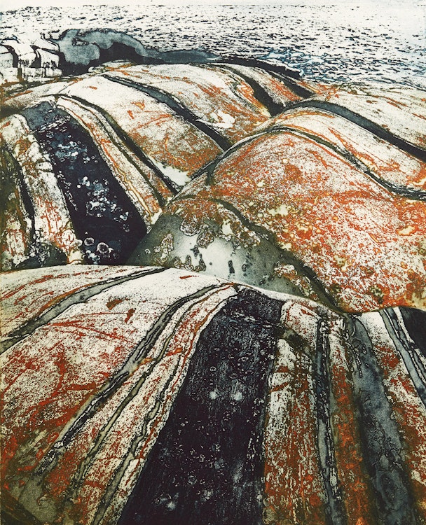 Artwork by Edward John Bartram,  Rolling Rocks, Northern Image Series