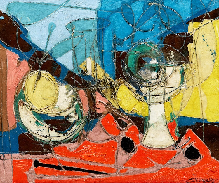 Artwork by Claude Venard, Nature morte fauve