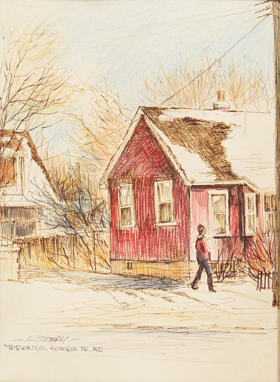 Artwork by Louis Dobry, Toronto, Victoria Pk. Ave