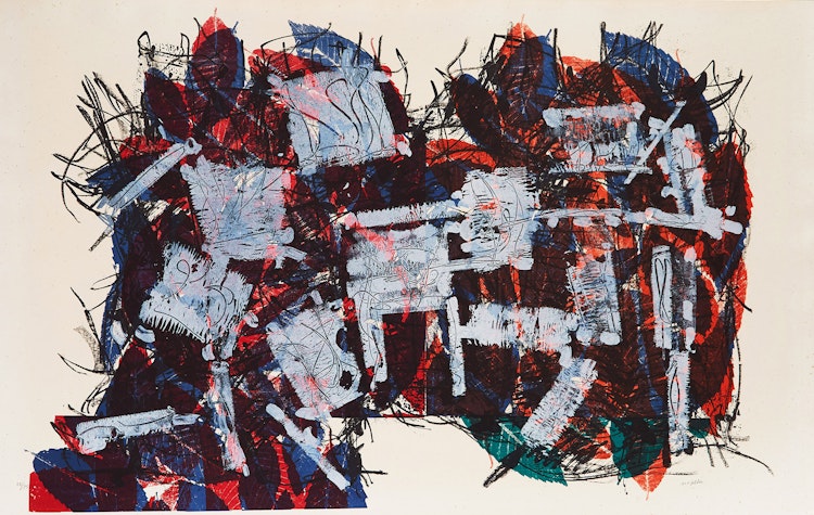 Artwork by Jean Paul Riopelle, Feuilles VII