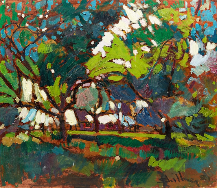 Artwork by Arthur Shilling, Forest Dwelling