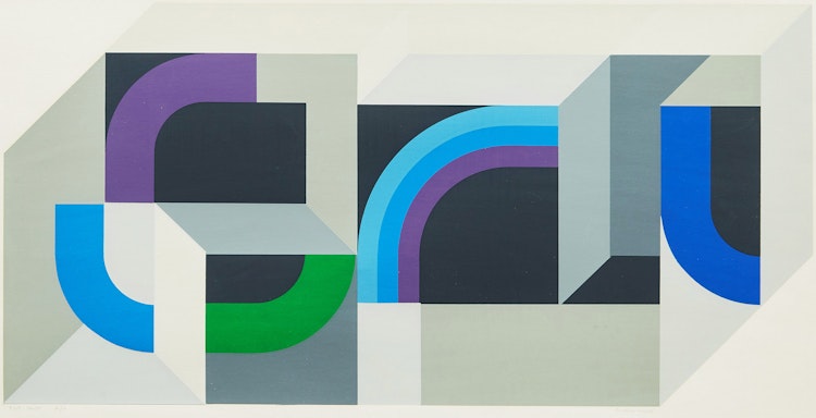 Artwork by Gordon Appelbe Smith, Blue Twist