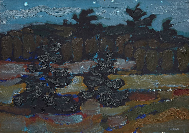 Artwork by Bruno Joseph Bobak, Evening Landscape