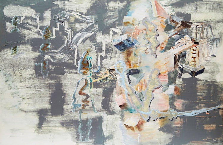 Artwork by Carol Wainio, Structures of Memory (No. 2)