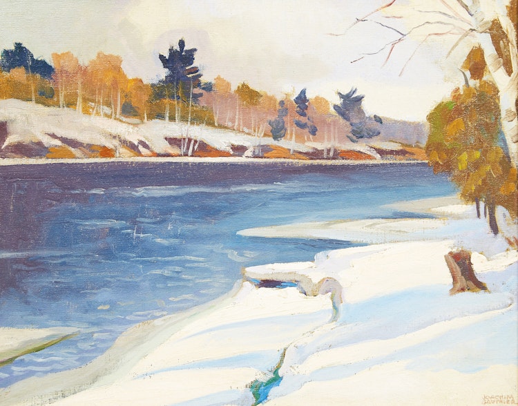 Artwork by Joachim George Gauthier,  Madawaska River in March