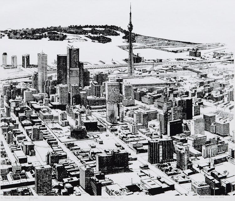 Artwork by Enid Robbie,  Toronto, 1974 (In Praise of Cities, 2/3)