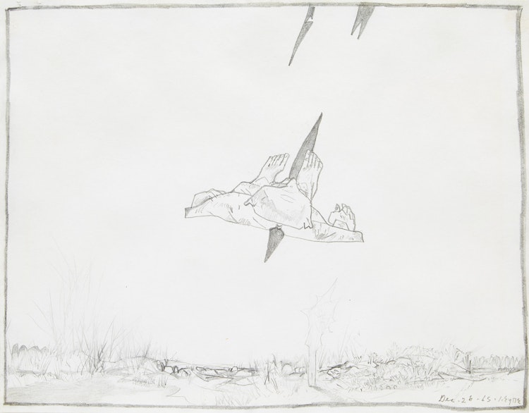 Artwork by Ivan Kenneth Eyre,  Untitled (Flying Figure)