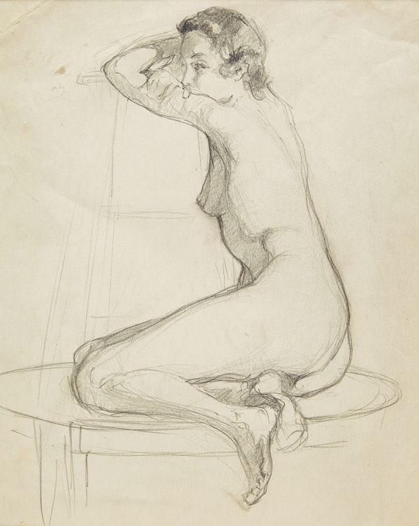 Artwork by Manly Edward MacDonald, Seated Nude