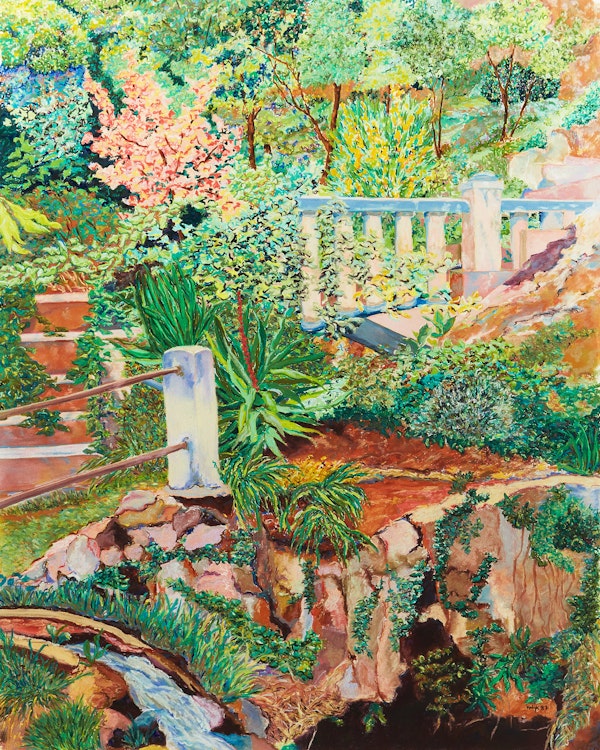 Artwork by Karen Kulyk, Jardin Exotique