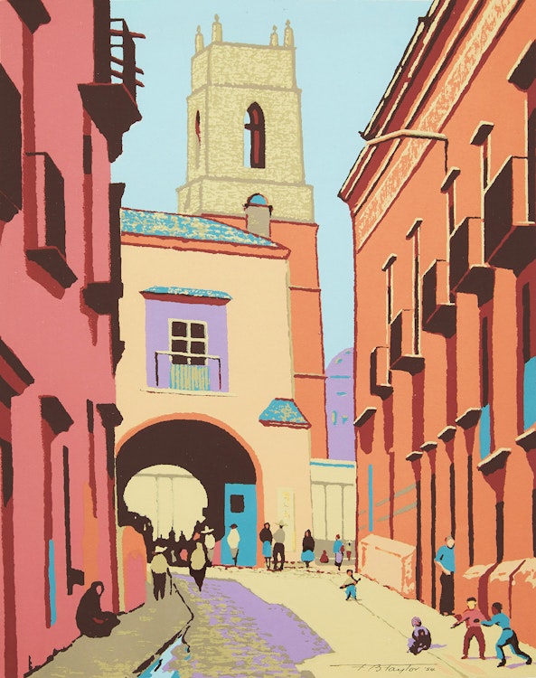 Artwork by Frederick Bourchier Taylor, In San Miguel Allende