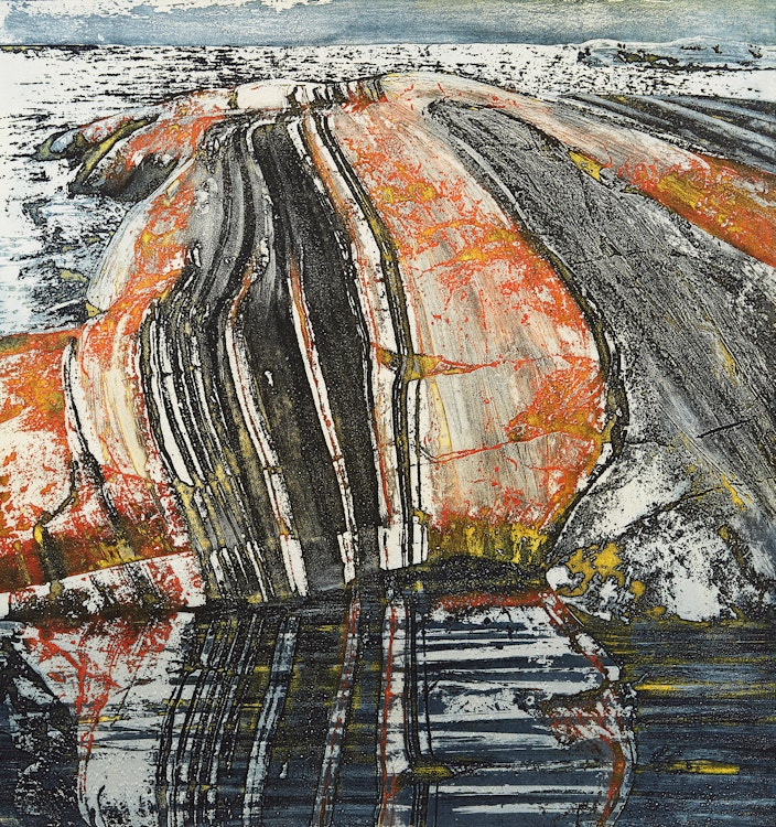 Artwork by Edward John Bartram, Rock Reflections, Precambrian Shield Series