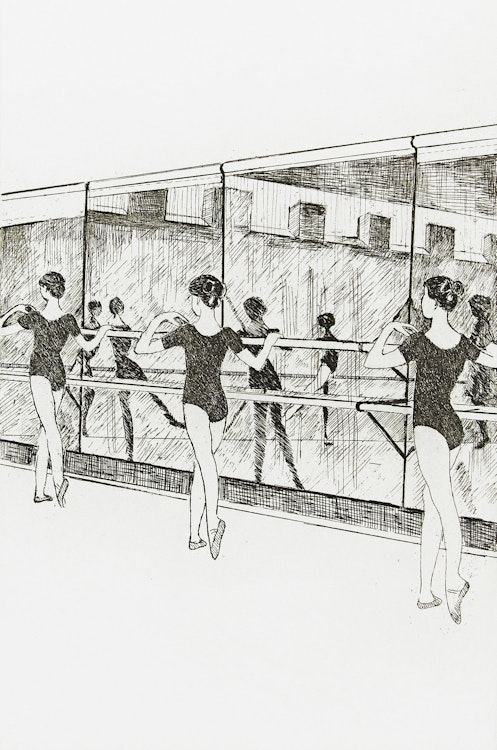 Artwork by Rita Briansky, Warm Up