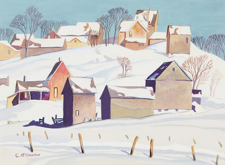 Artwork by C McKinnon, Winter Landscape