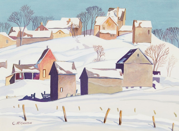 Artwork by C McKinnon,  Winter Landscape