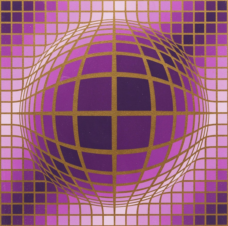 Artwork by Victor Vasarely, Tsiga II