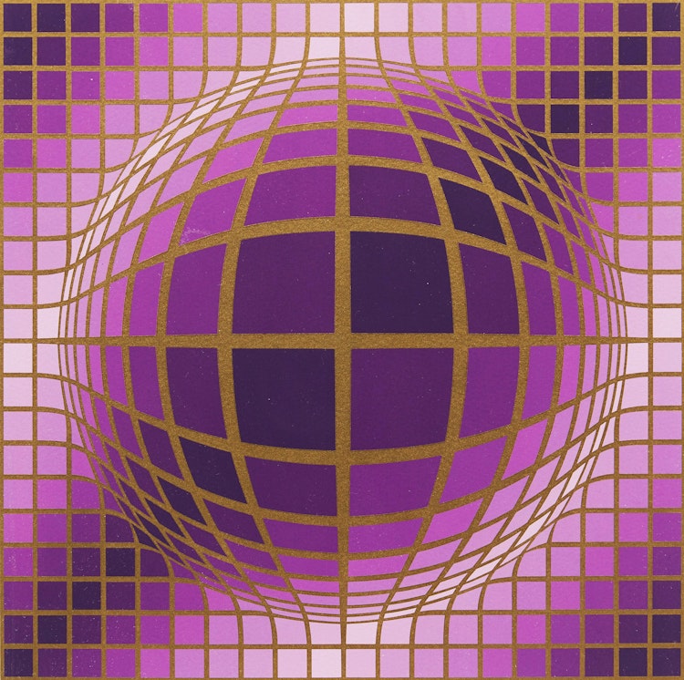 Artwork by Victor Vasarely,  Tsiga II