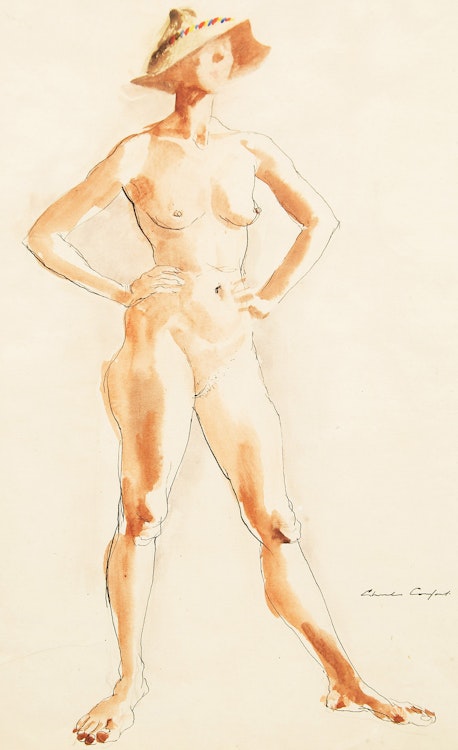 Artwork by Charles Fraser Comfort, Dorothea’s Hat