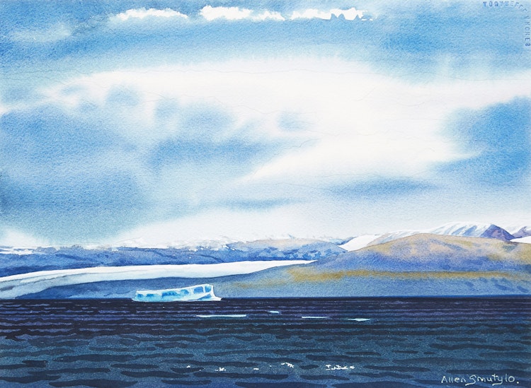 Artwork by Allen Smutylo,  Arctic Landscape