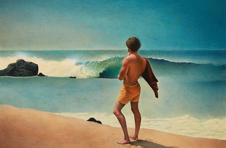 Artwork by Lloyd Fitzgerald,  Surf Walker