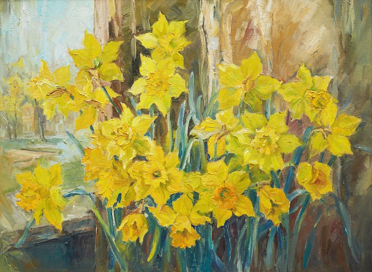 Artwork by Guttorn Otto, Daffodils