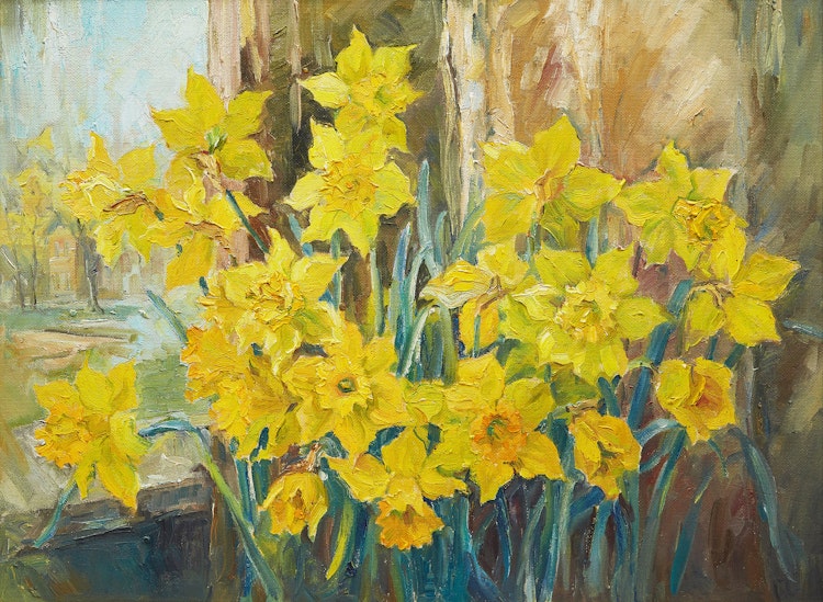 Artwork by Guttorn Otto,  Daffodils