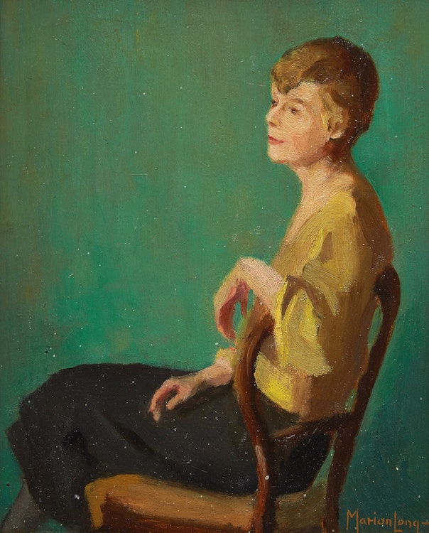 Artwork by Marion Long,  Portrait of a Seated Woman (possibly Mrs. Appleby)