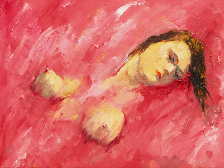 Artwork by Nelson C. Smith, Floating Nude