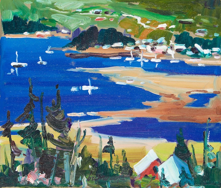 Artwork by Bruno Côté, Rivière St. Jean