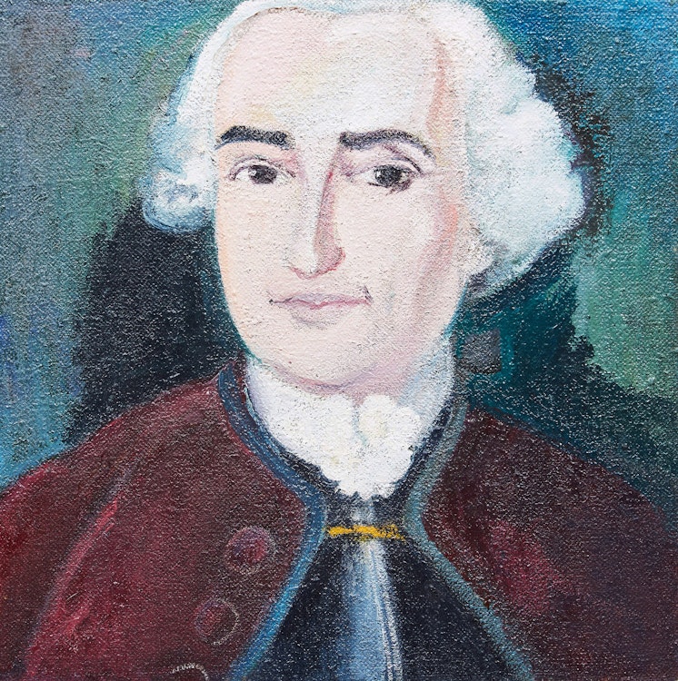 Artwork by Joyce Wieland, Portrait of Mozart
