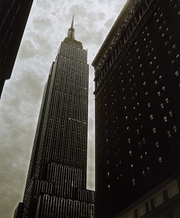 Artwork by Ronnie Roberts, Empire State Building, NYC (1986)