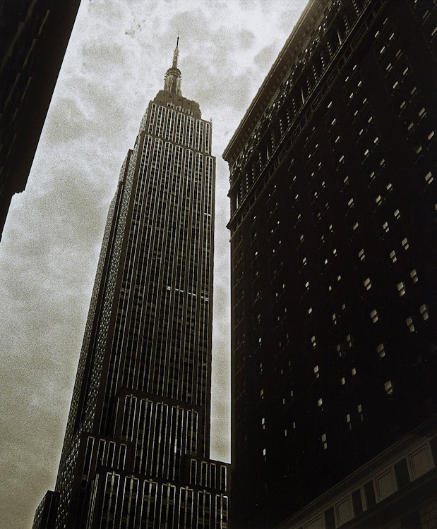 Artwork by Ronnie Roberts,  Empire State Building, NYC (1986)