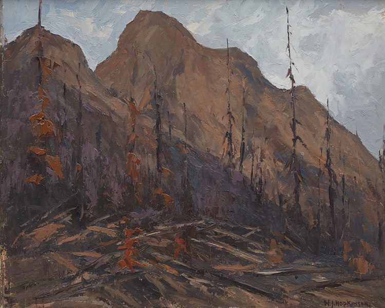 Artwork by William John Hopkinson,  Continental Divide, B.C.