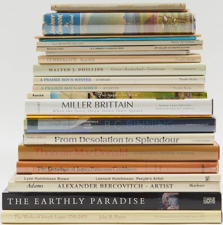 Artwork by Books and Reference, Collection of Publications on Canadian and International Artists (Including Hughes, Kurelek, Binning, among others)