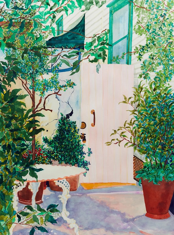 Artwork by Karen Kulyk,  Private Courtyard, New Orleans