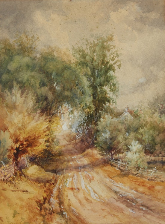 Artwork by Frederick Henry Brigden,  Cummer Avenue Hill at Carlyle