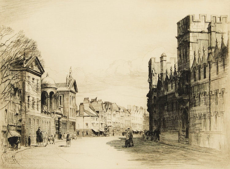 Artwork by Gyrth Russell, Street Scene