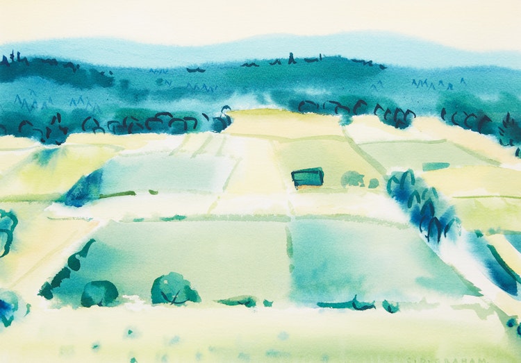 Artwork by Colin D. Graham, Spring Crops