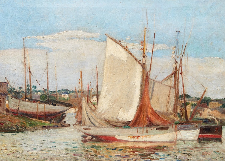 Artwork by Robert Wakeham Pilot,  Thonier, Concarneau