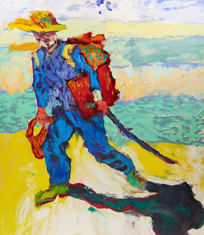 Artwork by Thomas Ackermann, Frustrated Artist on His Way to Work (Thinking of Francis Bacon)