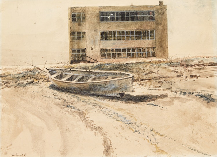 Artwork by Thomas de Vany Forrestall, Boat and Office