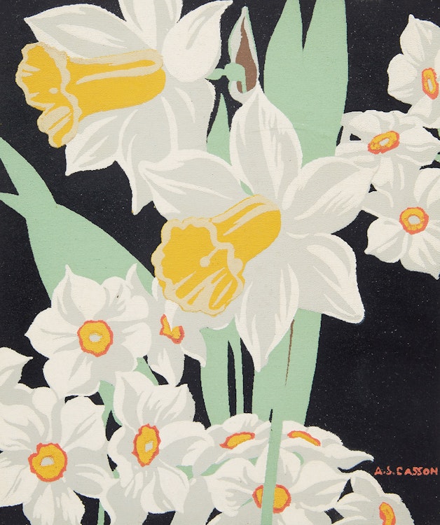 Artwork by Alfred Joseph Casson, Daffodils
