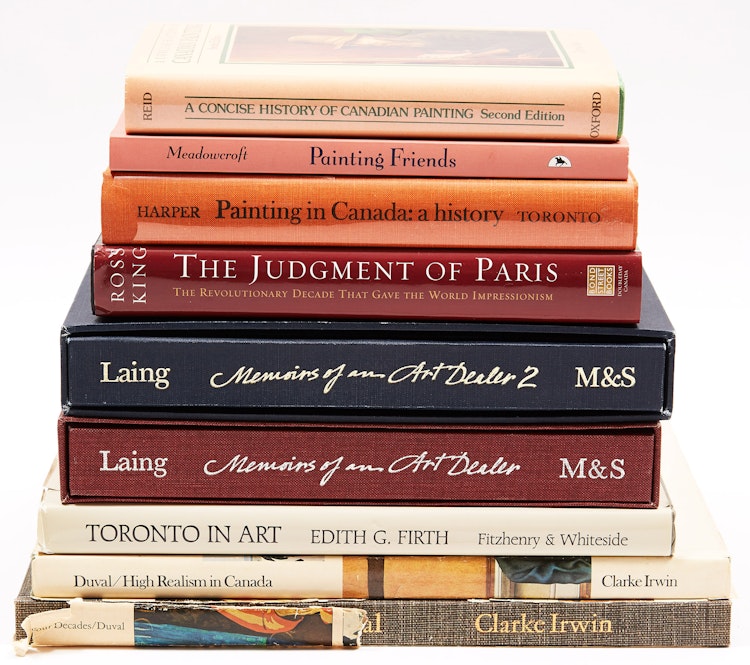 Artwork by  Books and Reference,  Nine Canadian Art Reference Books (Including Memoirs of an Art Dealer Vol. 1 & 2)