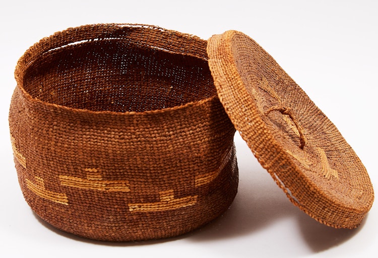 Artwork by  Unknown Haida Artist,  Haida basket with Lid