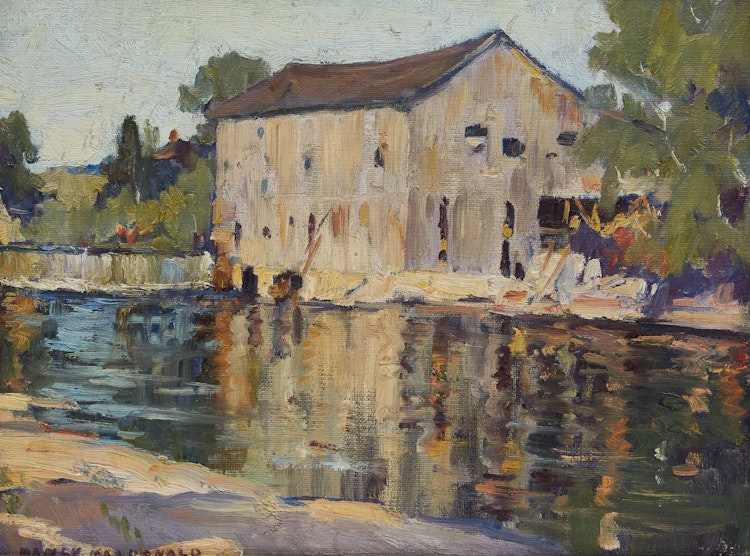 Artwork by Manly Edward MacDonald, Sawmill, Plainfield
