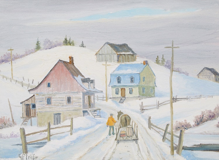 Artwork by Gordon Edward Pfeiffer, Coming Home