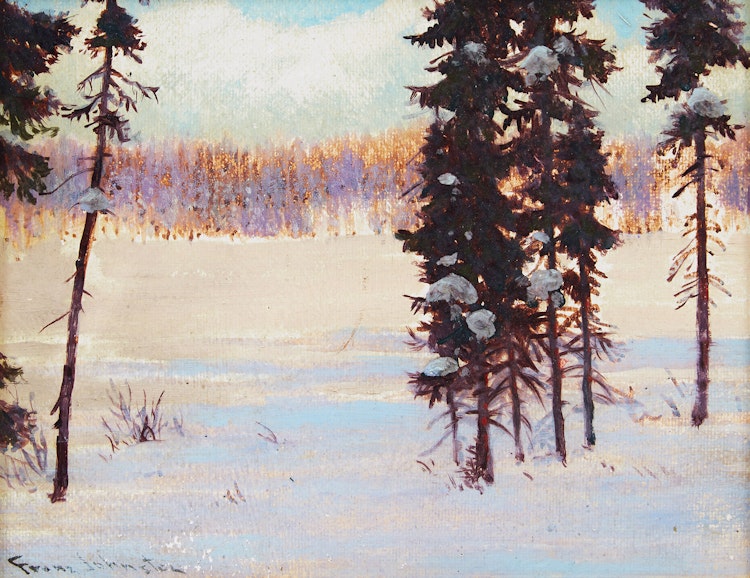 Artwork by Frank Hans Johnston, Screen of Spruce