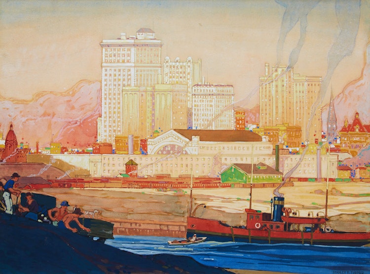 Artwork by Stanley Francis Turner,  Toronto Harbour