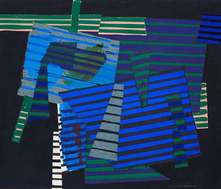 Artwork by Ronald York Wilson, Concept with Green (Paris)
