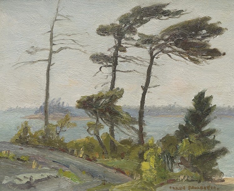 Artwork by Frank Shirley Panabaker, Shoreline Landscape